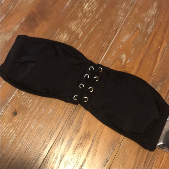 PINK Victoria's Secret Other - NEW VS PINK laced up bandeau bikini top